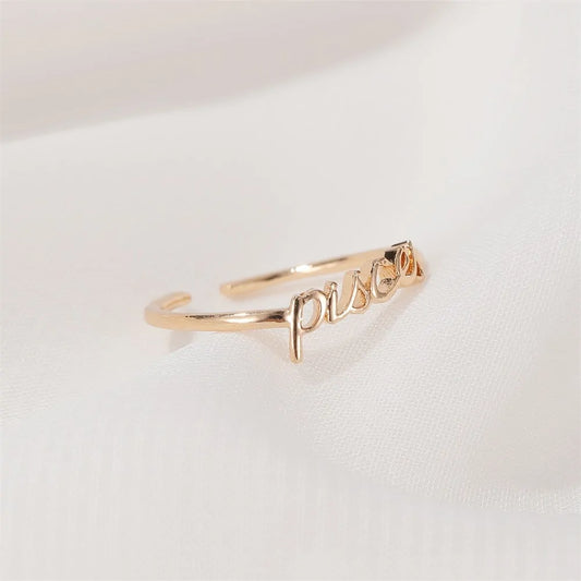 Gold Zodiac Rings