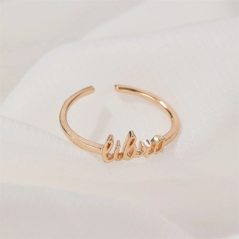 Gold Zodiac Rings