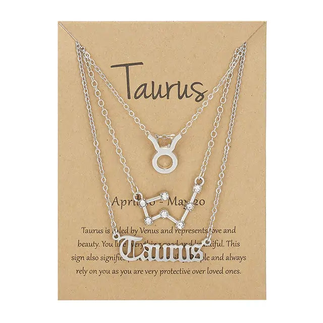 3-in1 Zodiac Sign Necklaces