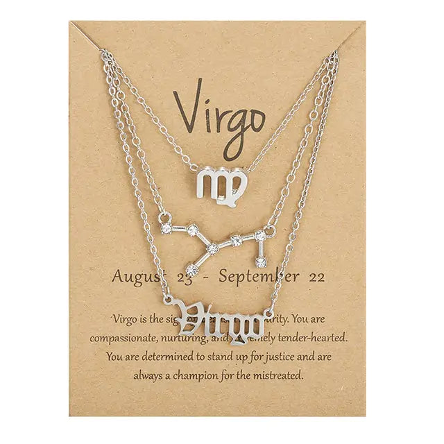 3-in1 Zodiac Sign Necklaces