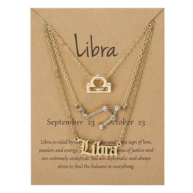 3-in1 Zodiac Sign Necklaces