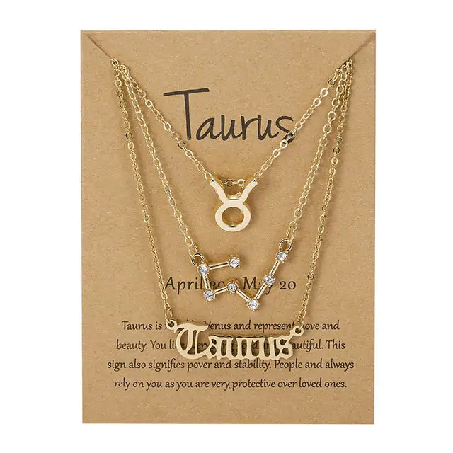 3-in1 Zodiac Sign Necklaces