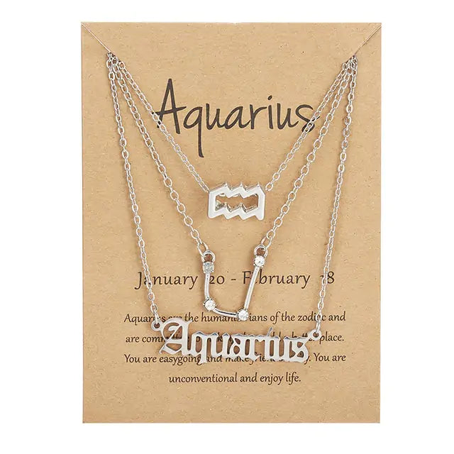 3-in1 Zodiac Sign Necklaces