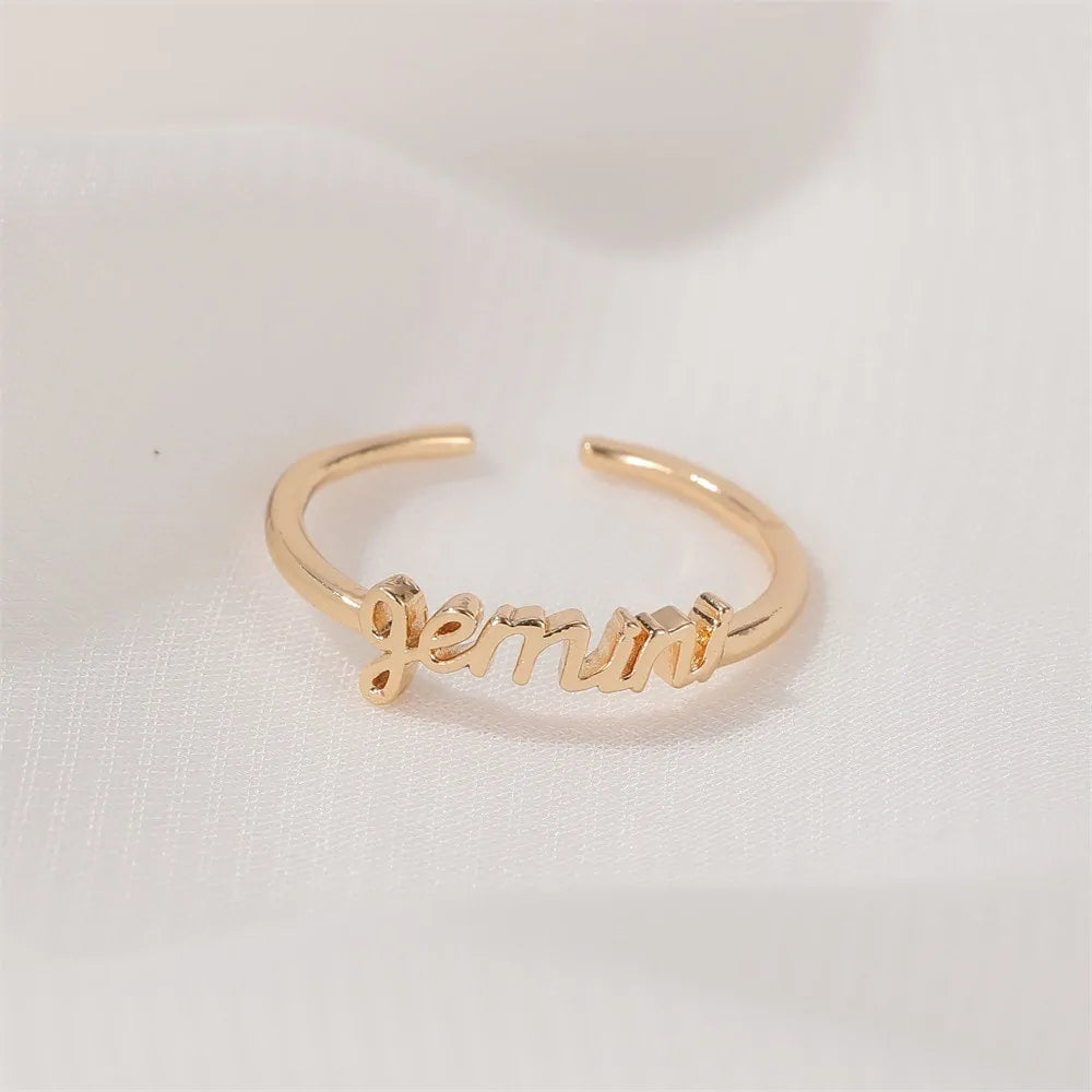 Gold Zodiac Rings