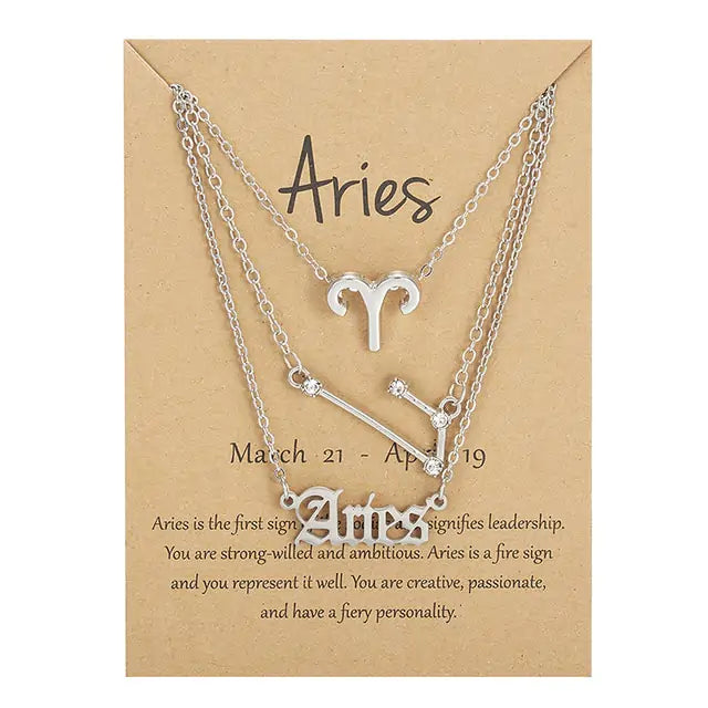 3-in1 Zodiac Sign Necklaces