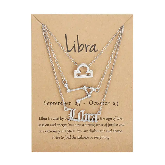 3-in1 Zodiac Sign Necklaces