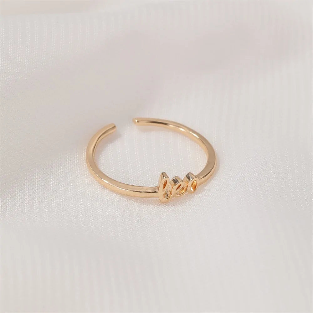 Gold Zodiac Rings