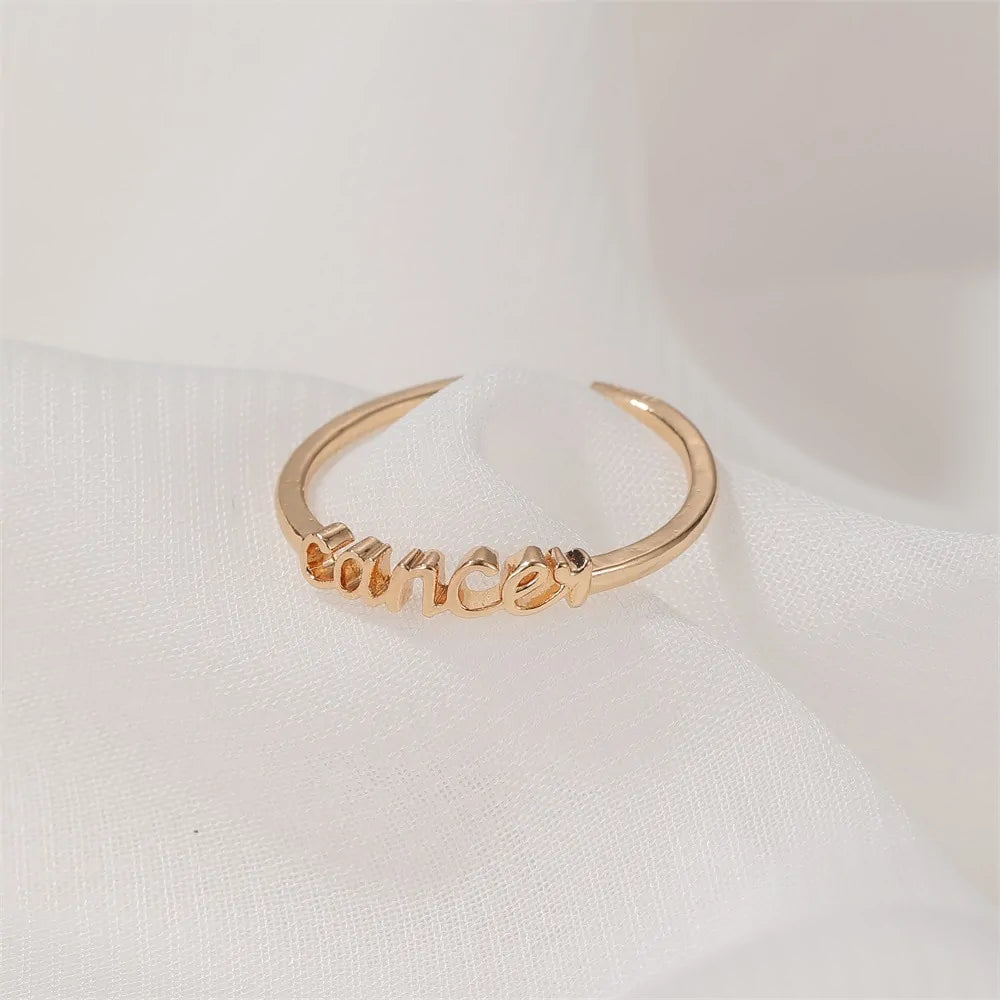 Gold Zodiac Rings