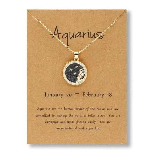 Gold Zodiac Sign Necklace