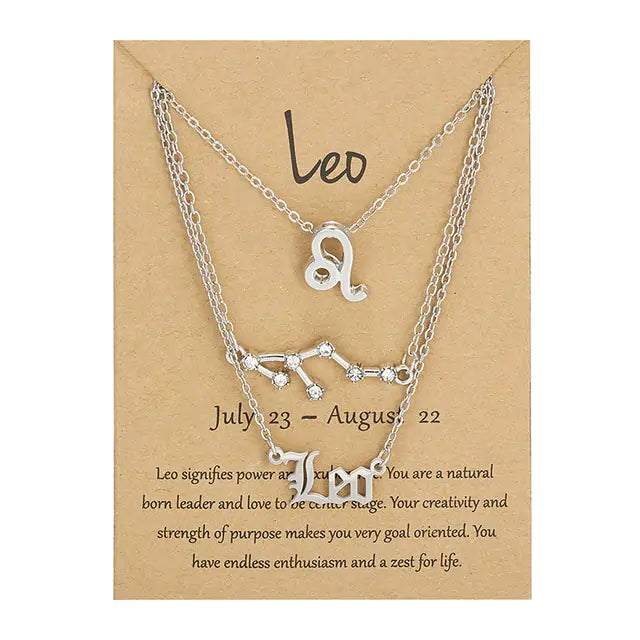 3-in1 Zodiac Sign Necklaces