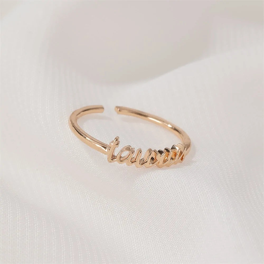 Gold Zodiac Rings