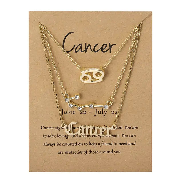 3-in1 Zodiac Sign Necklaces