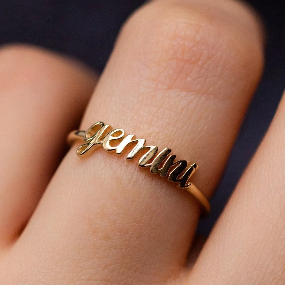 Gold Zodiac Rings