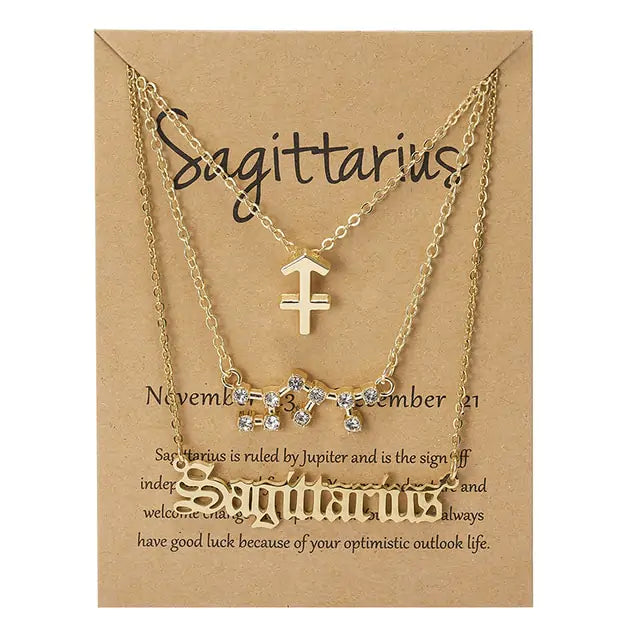 3-in1 Zodiac Sign Necklaces