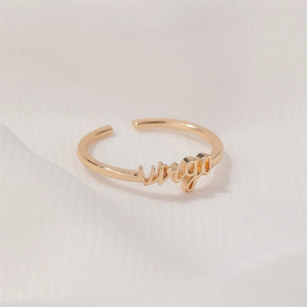 Gold Zodiac Rings